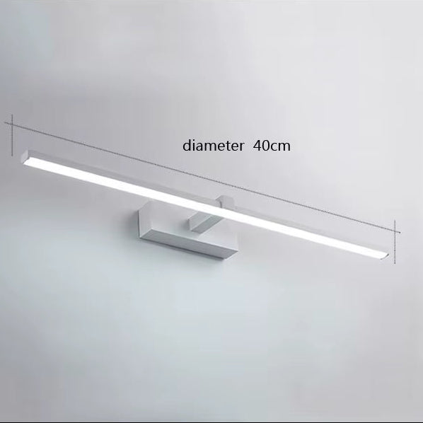 Led Mirror Lights Wall Lamps Bathroom Waterproof White Black LED Flat Lamp Modern Indoor Wall Lamp Bathroom Lighting Make Up