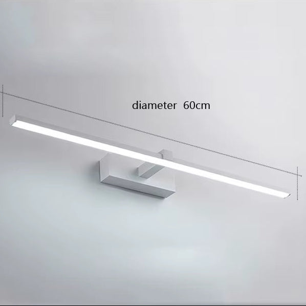 Led Mirror Lights Wall Lamps Bathroom Waterproof White Black LED Flat Lamp Modern Indoor Wall Lamp Bathroom Lighting Make Up