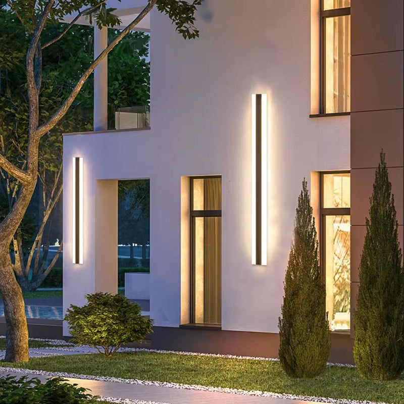 LED Long Wall Lamps Outdoorwaterproof IP65 Garden Lights Outdoor Porch-F-Lights Door Wall Lamp Lighting Modern Outdoor Walllight