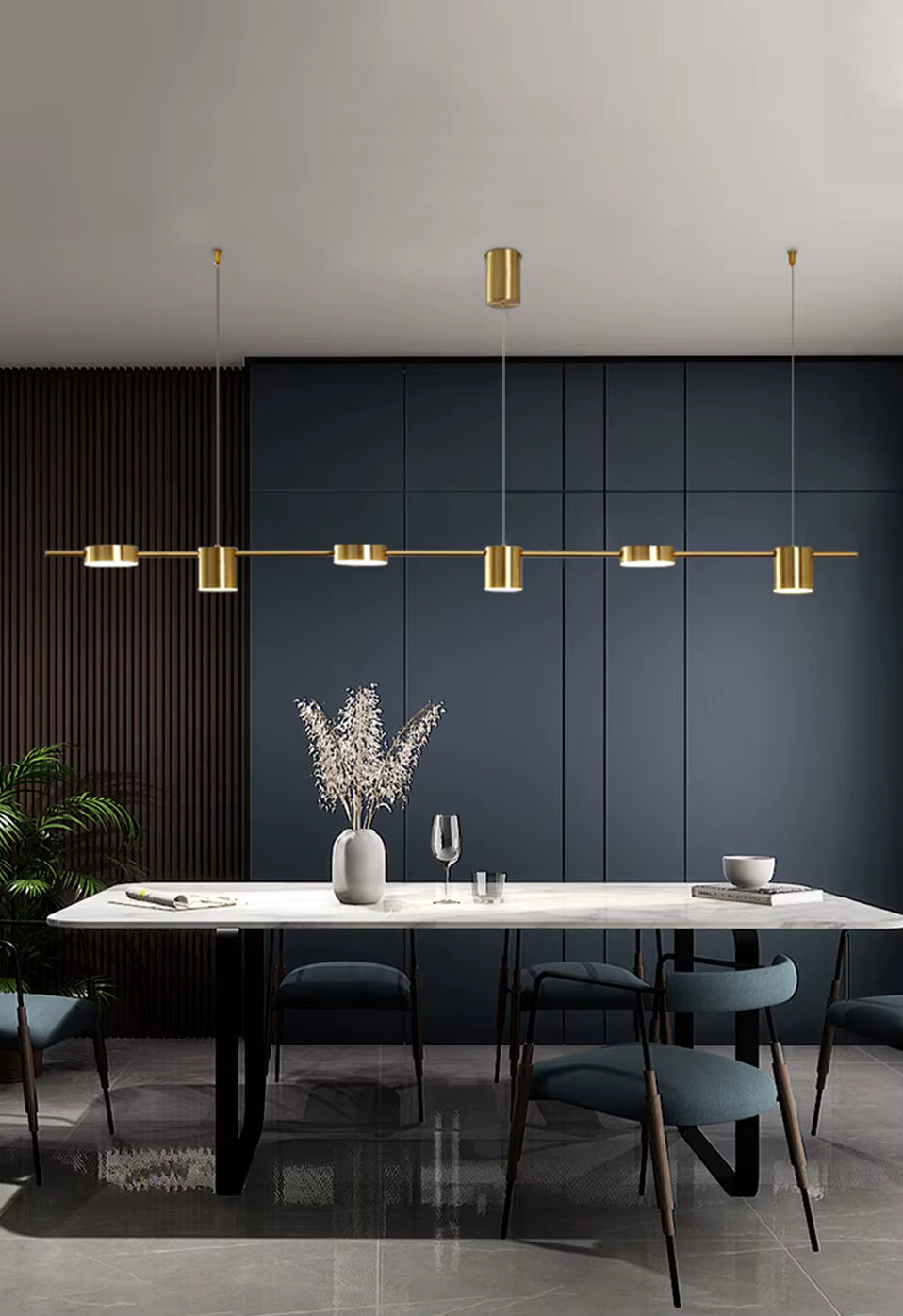 Modern LED Chandelier | Dimmable Ceiling Pendant Light for Living Room, Dining Table & Kitchen