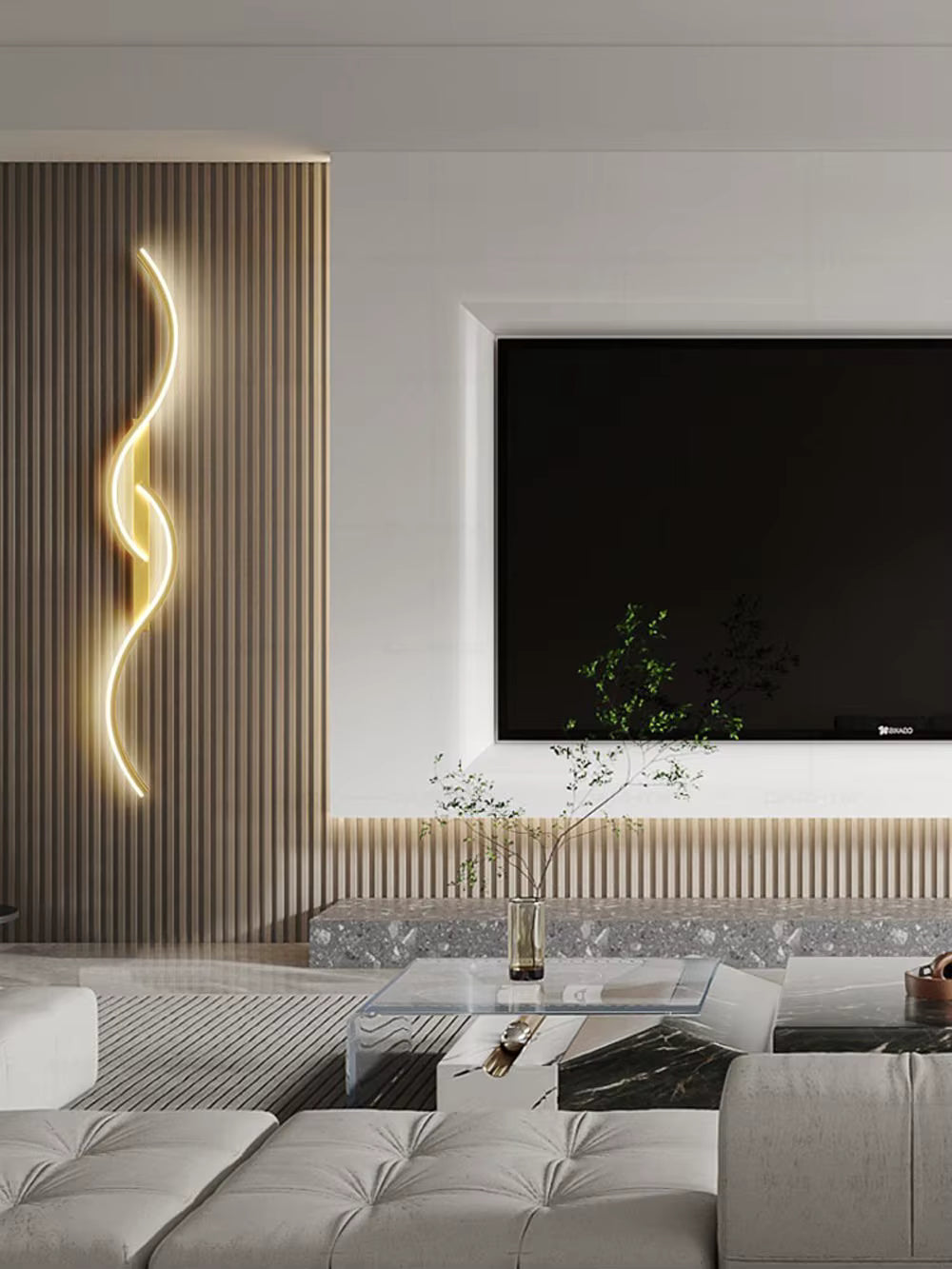 Modern LED Wall Sconce Minimalist – Long Strip Bedside Wall Lamp for Bedroom, Living Room & Indoor Home Lighting